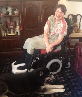 Priscilla in her new PWC with one of the "visitors" you'll hear about next time.